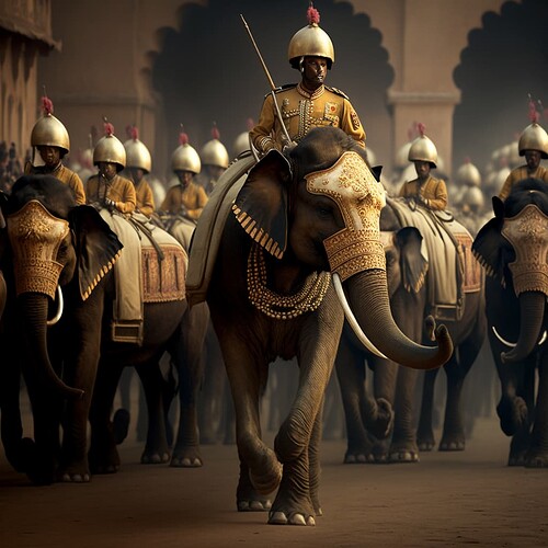 Oan_Elephant_and_cavalry_parade_7b077d21-3243-4df8-aee3-3fdfaf361284